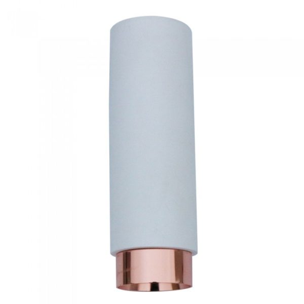 GU10 Fitting Gypsum Pendant Suspended Metal With Matt Rose Gold Bottom