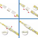 Connettore L Per Strip Led Ip68 10Mm Out 8Mm In 2Pin - immagine 2