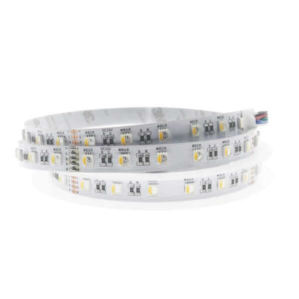 Striscia Led Videny 24V Rgb+W(3000K) Dc Smd5050 Videny Ip20  60 Led/m - 5 Metri