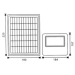 Faro Proiettore Led 6000K Solare Milan 50W - immagine 3