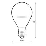 Lampadina Led E14 4500K G45 7W - immagine 2