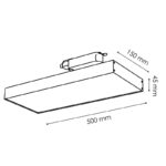 Faro Led Promax 40W 3000K Bianco Per Binario Monofase/trifase - immagine 3