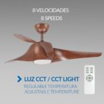 Ventilatore Da Soffitto Led Fanton Legno - immagine 5
