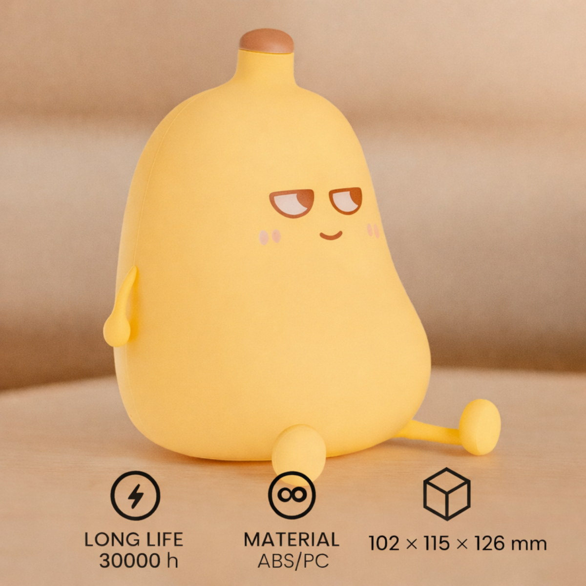 Lampada Touch Per Bambini Banana Led - immagine 3