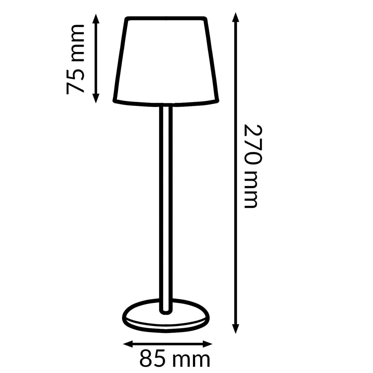 Lampada Led Da Tavolo Black Serena - immagine 7