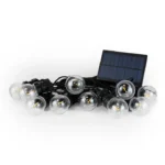 Ghirlanda a LED con pannello solare 8 metri con 10 lampadine integrate - immagine 15
