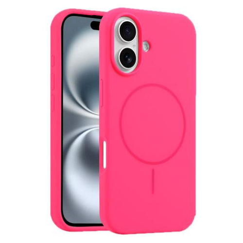 Cover silicone serie MAGSILK per iPhone 13 Pro Fucsia