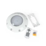 Faretto LED sommergibile per piscina - 12V AC - 24W - IP68 - Ø295mm - immagine 13