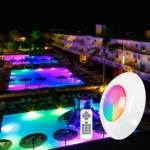 Faretto LED sommergibile per piscina - 12V AC - 24W - IP68 - Ø295mm - immagine 21