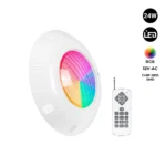 Faro LED subacqueo per piscina in fibra - 12V AC - 24W - IP68 - Ø295mm - immagine 12