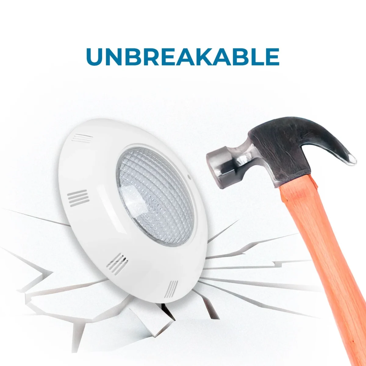 Faro LED subacqueo per piscina in fibra - 12V AC - 24W - IP68 - Ø295mm - immagine 13