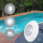 Faro LED subacqueo per piscina in fibra - 12V AC - 24W - IP68 - Ø295mm - immagine 28