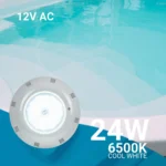 Faro LED subacqueo per piscina in fibra - 12V AC - 24W - IP68 - Ø295mm - immagine 29