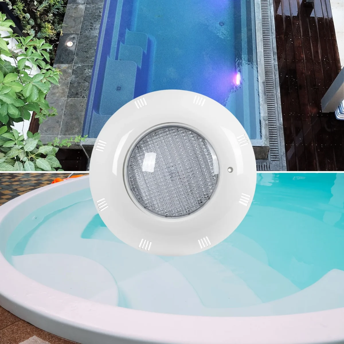 Faro LED subacqueo per piscina in fibra - 12V AC - 24W - IP68 - Ø295mm - immagine 34