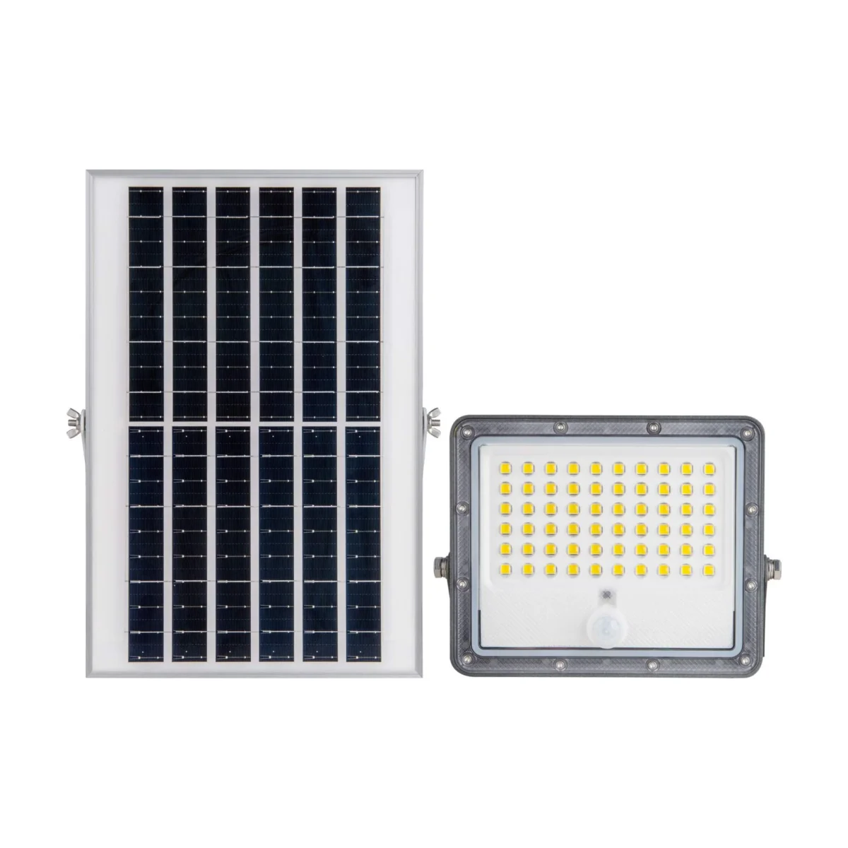 Proiettore solare di sicurezza 32W - Sensore PIR e telecomando - 4000K - IP65 - immagine 4