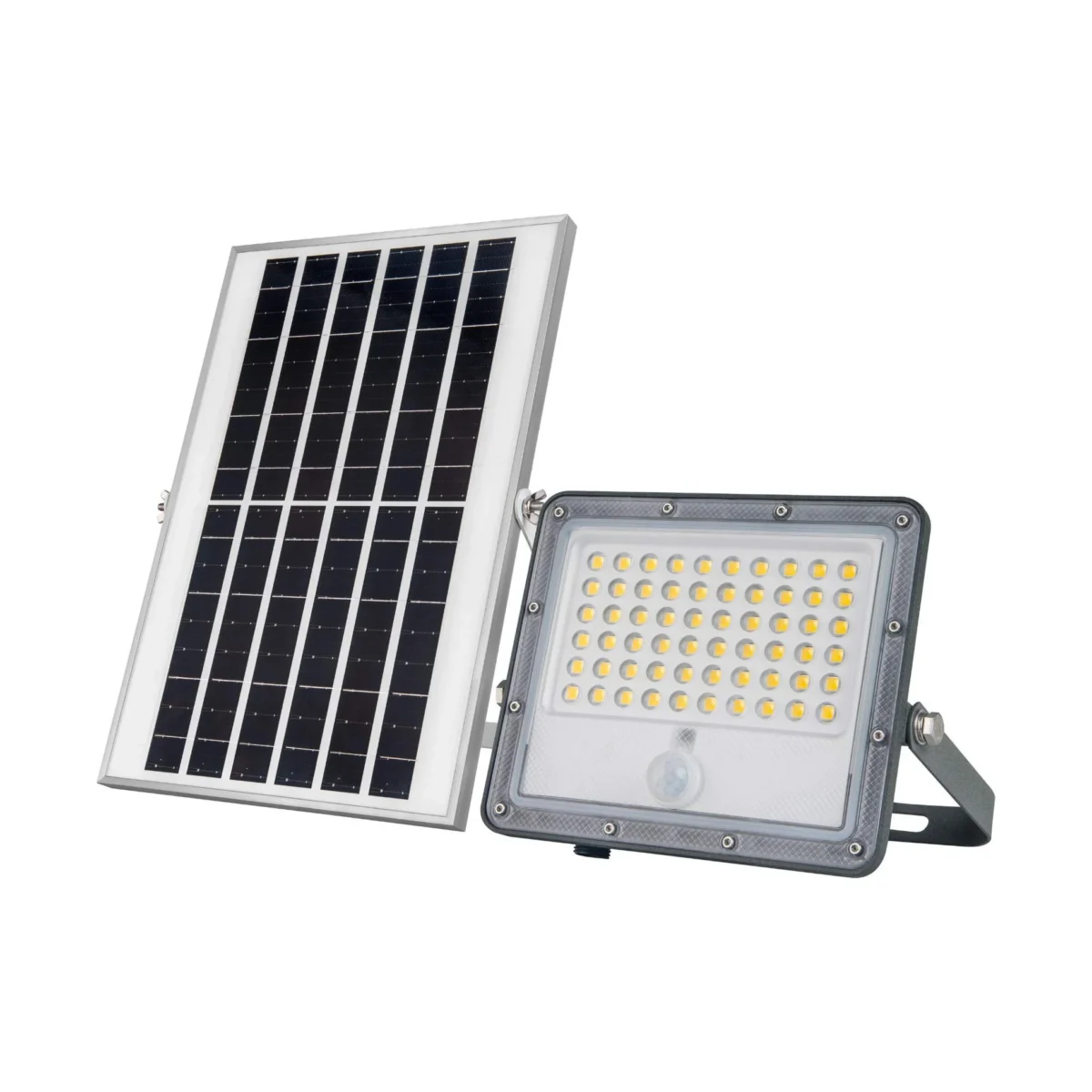 Proiettore solare di sicurezza 32W - Sensore PIR e telecomando - 4000K - IP65 - immagine 6