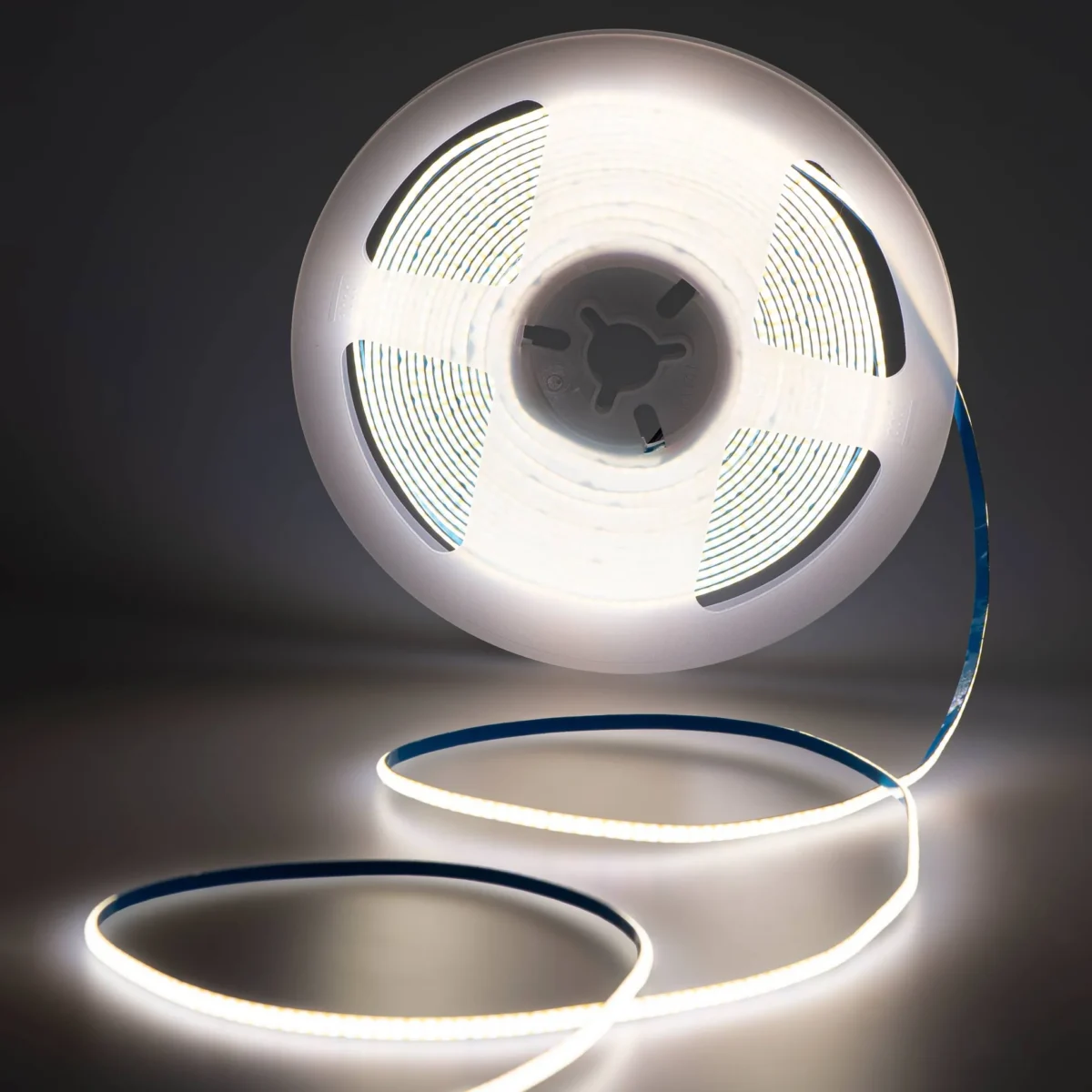 Striscia LED COB monocolore - 24V DC - 8W/m - 3mm - 400 LED/m - IP20 - 5 metri - immagine 4